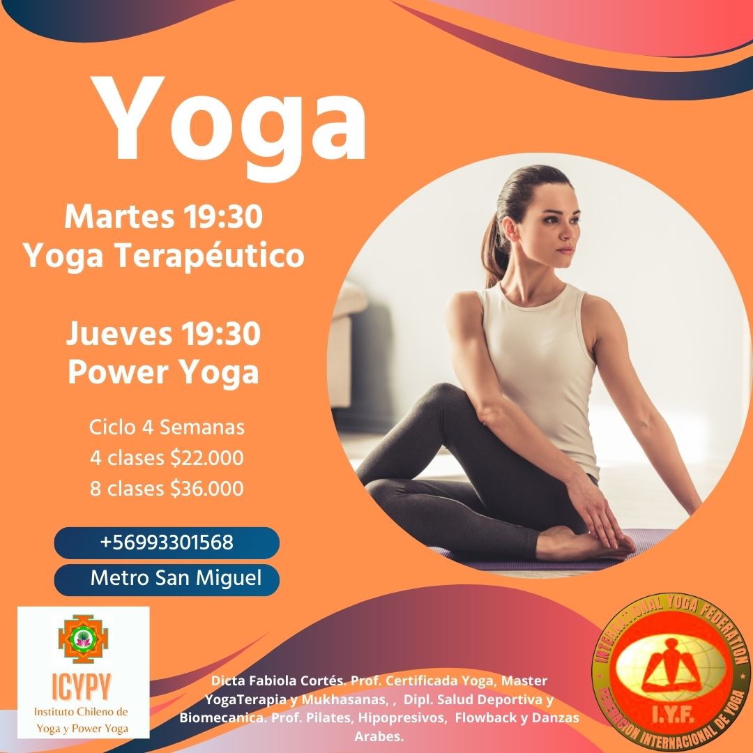 5 Clases Yoga Salida Metro San Miguel